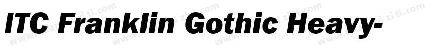 ITC Franklin Gothic Heavy字体转换
